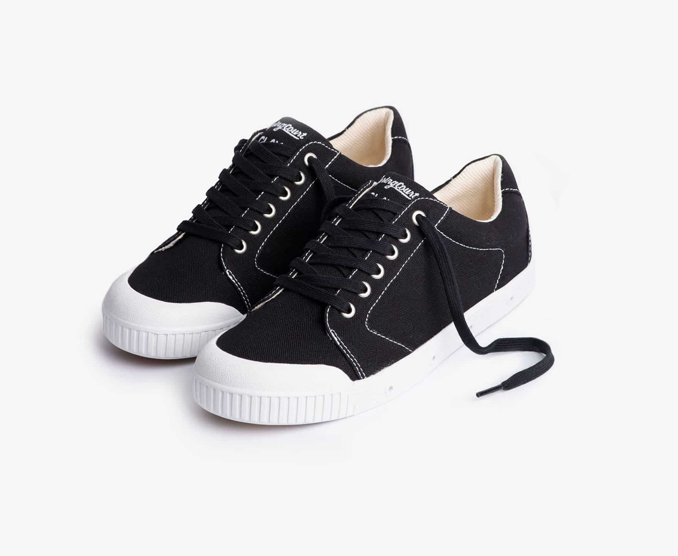 Spring Court C2 CANVAS Women's Trainers Black | South Africa-46OLCZIHF